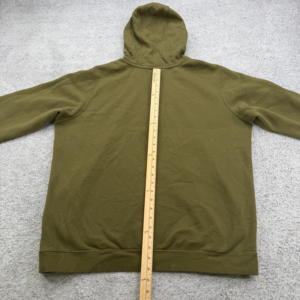 Nike Hoodie Mens Extra Large XL Olive Green Box Logo Center Swoosh Sweatshirt - Picture 13 of 14